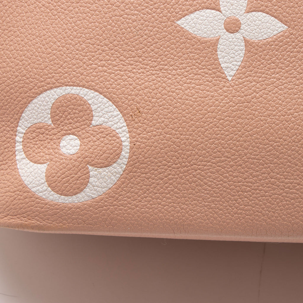 Louis Vuitton Giant Monogram Empreinte Bicolor Neverfull MM Tote
