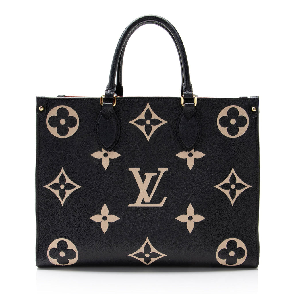 Louis Vuitton Giant Monogram Empreinte Bicolor Onthego MM Tote