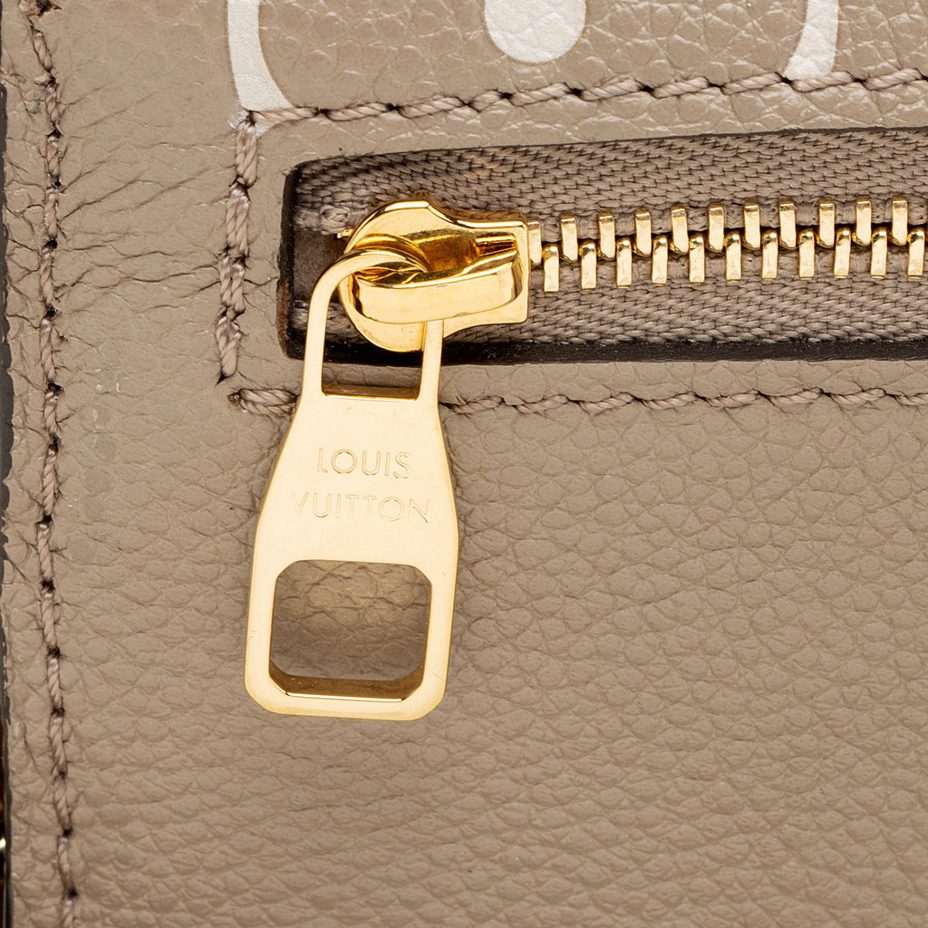 Louis Vuitton Giant Monogram Empreinte Bicolor Pochette Metis E/W Shoulder Bag