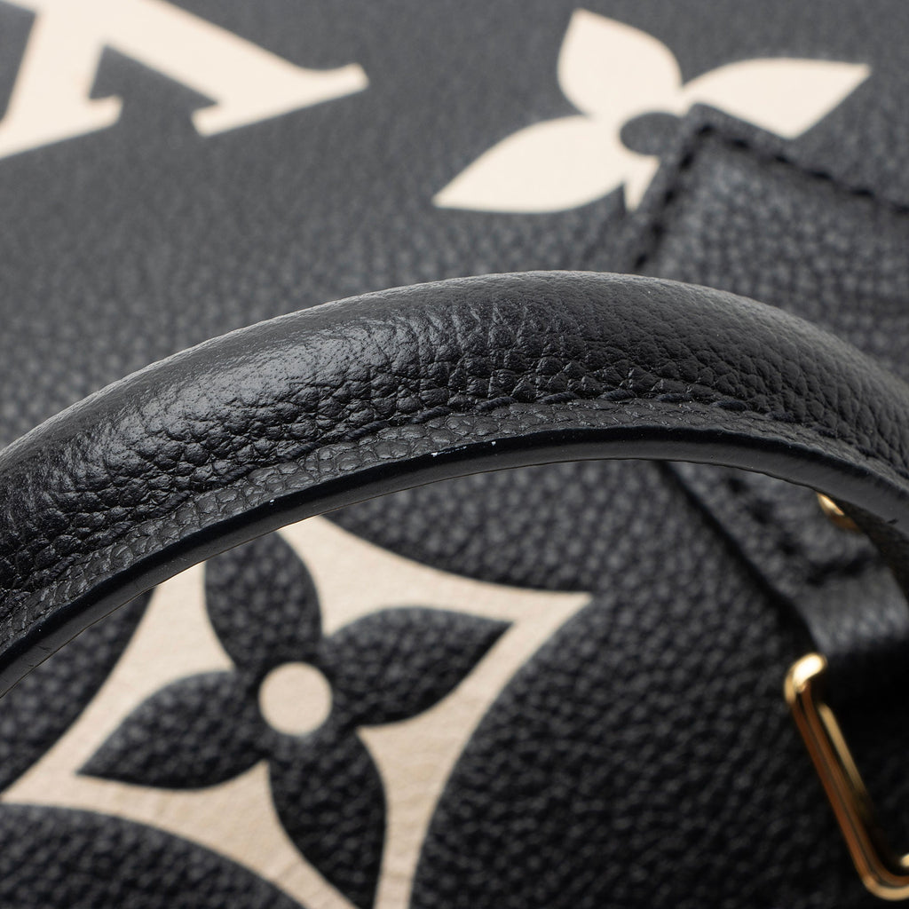 Louis Vuitton Giant Monogram Empreinte Bicolor Speedy Bandouliere 25 Satchel