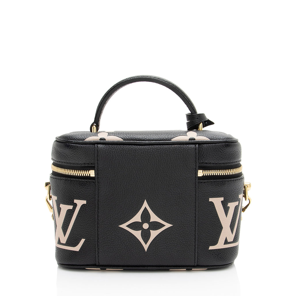 Louis Vuitton Giant Monogram Empreinte Bicolor Vanity PM Shoulder Bag
