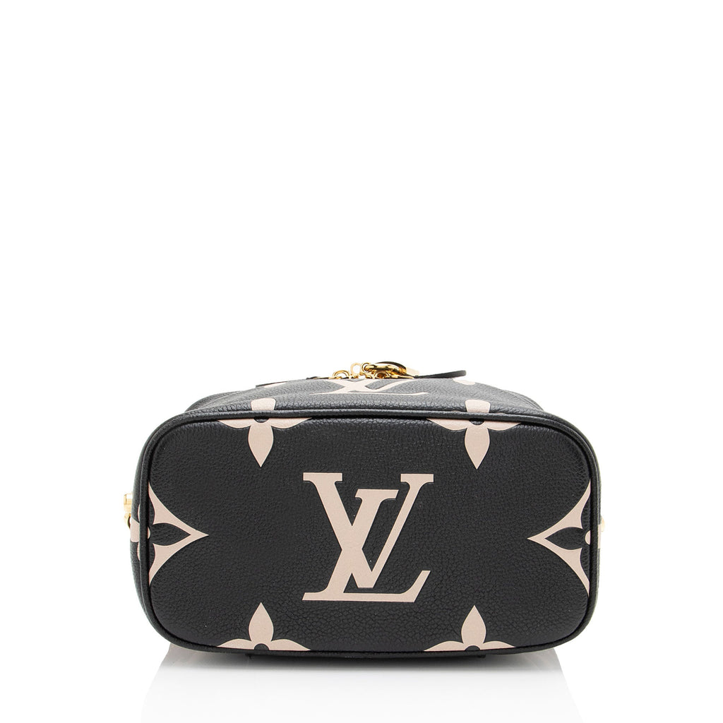 Louis Vuitton Giant Monogram Empreinte Bicolor Vanity PM Shoulder Bag