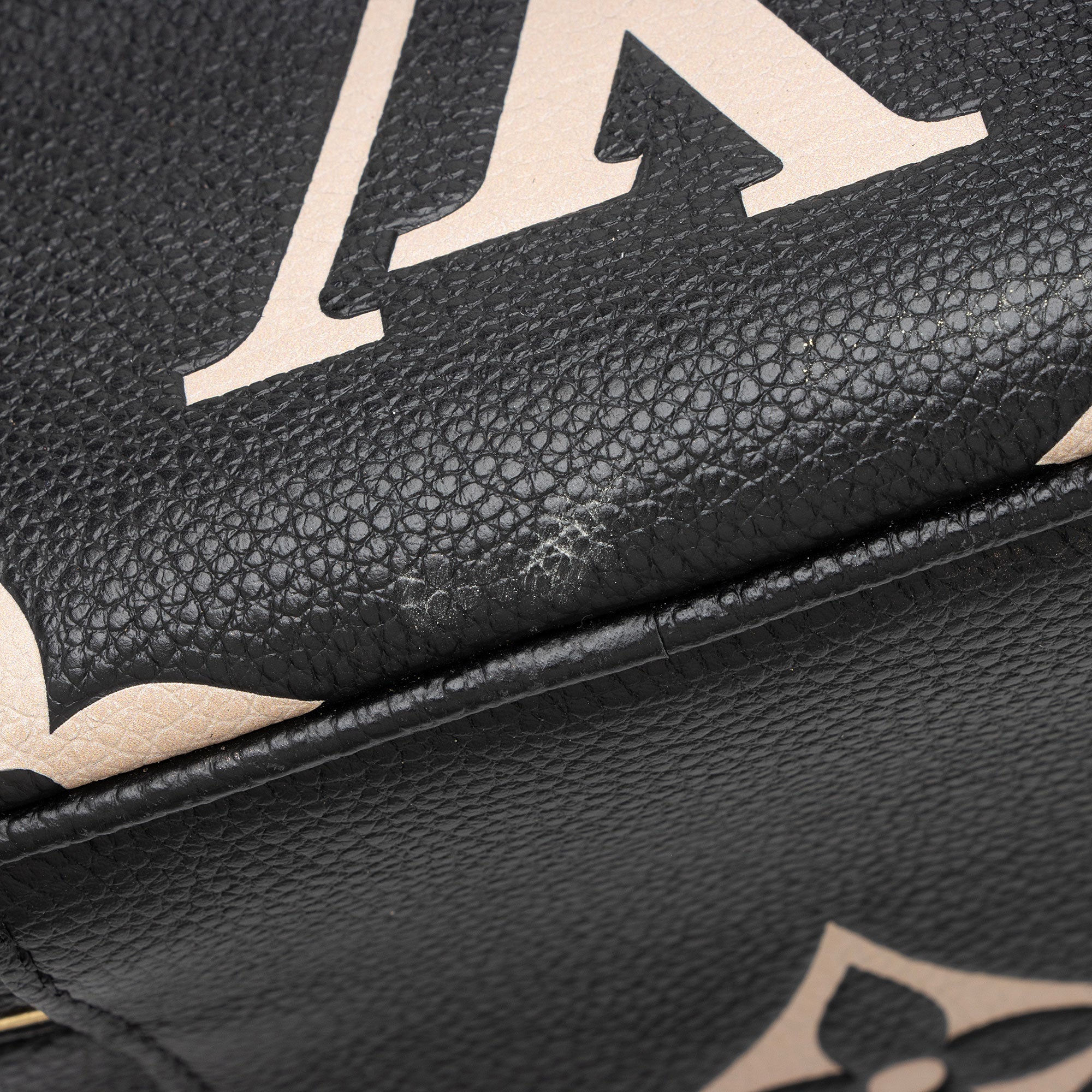 Louis Vuitton Giant Monogram Empreinte Bicolor Vanity PM Shoulder Bag