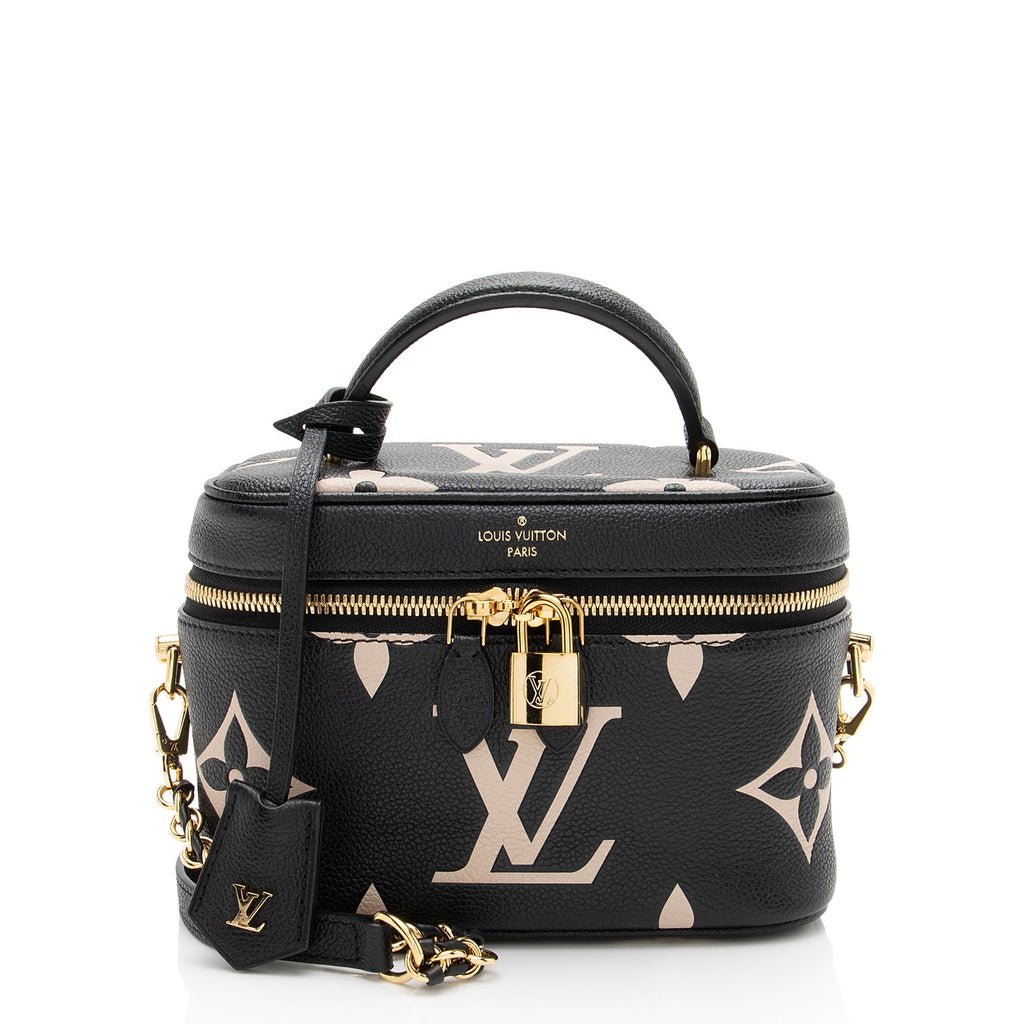 Louis Vuitton Giant Monogram Empreinte Bicolor Vanity PM Shoulder Bag
