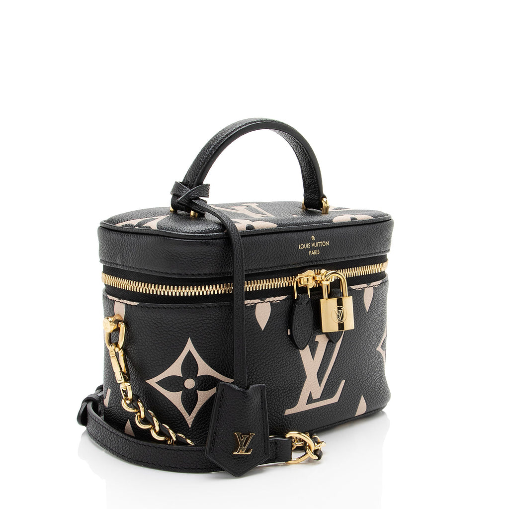 Louis Vuitton Giant Monogram Empreinte Bicolor Vanity PM Shoulder Bag