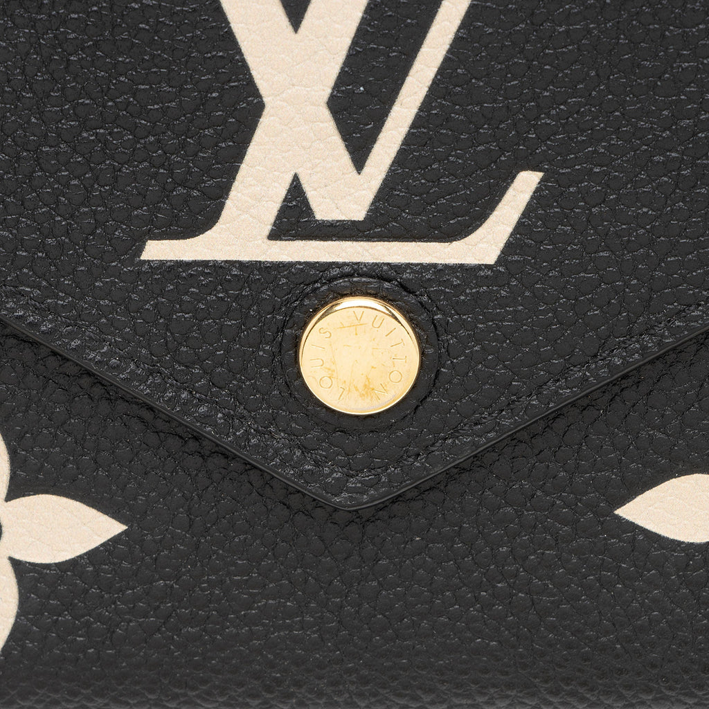 Louis Vuitton Giant Monogram Empreinte Bicolor Victorine Wallet