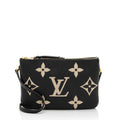 Louis Vuitton Giant Monogram Empreinte Double Zip Pochette (SHF-v92Poz)