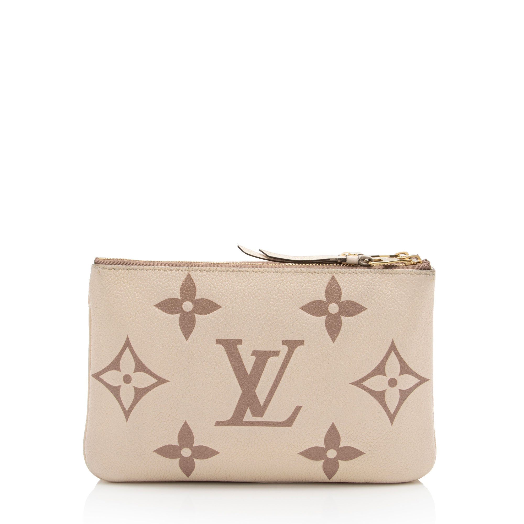 Louis Vuitton Giant Monogram Empreinte Double Zip Pochette (SHF-tJwkDt)