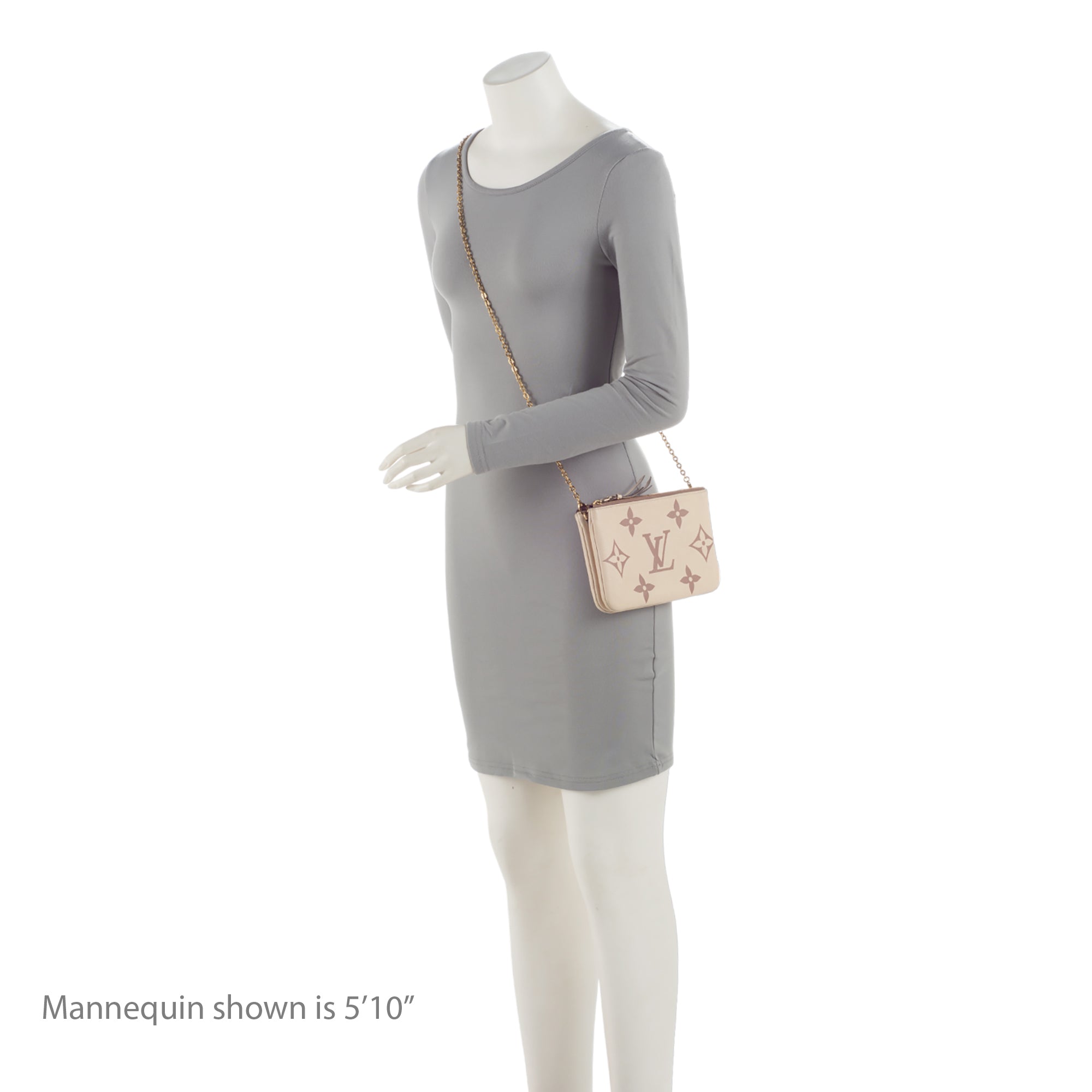 Louis Vuitton Giant Monogram Empreinte Double Zip Pochette (SHF-tJwkDt)