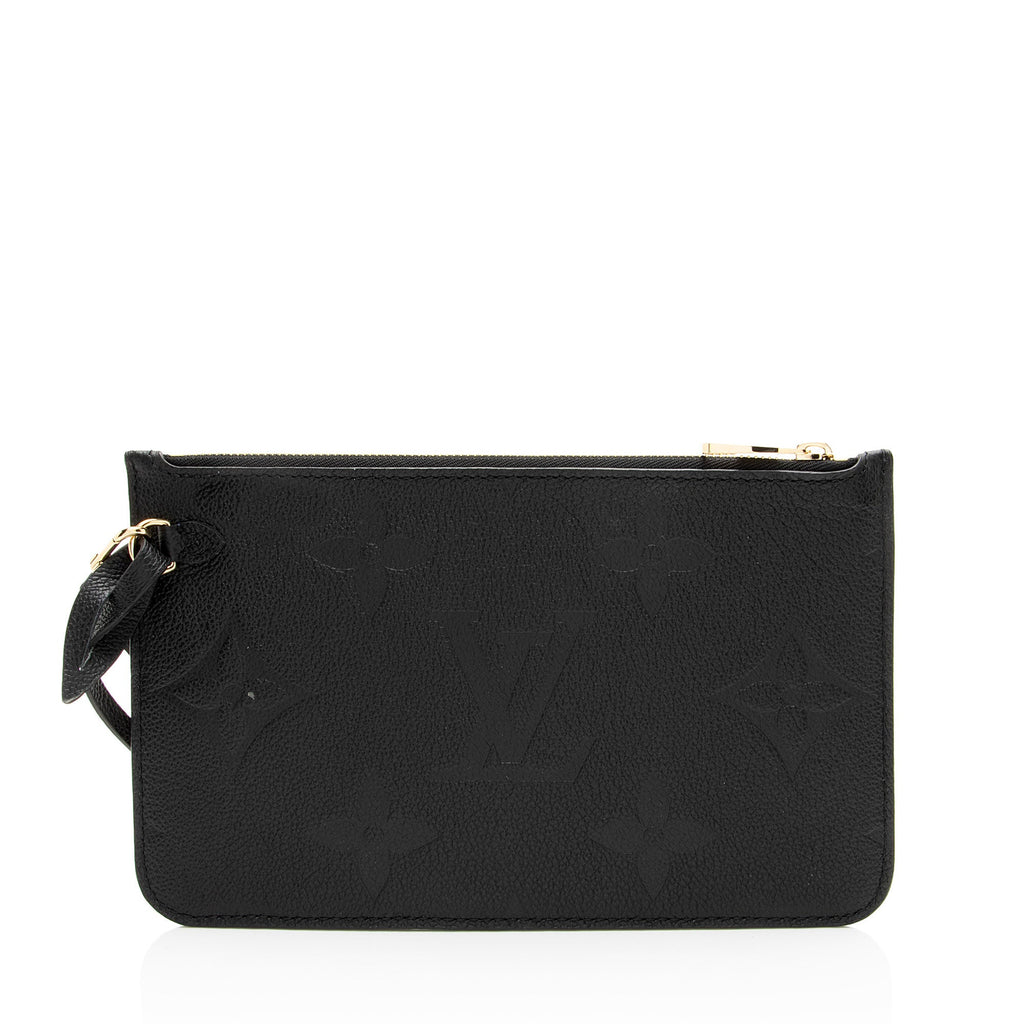 Louis Vuitton Giant Monogram Empreinte Neverfull MM Pochette