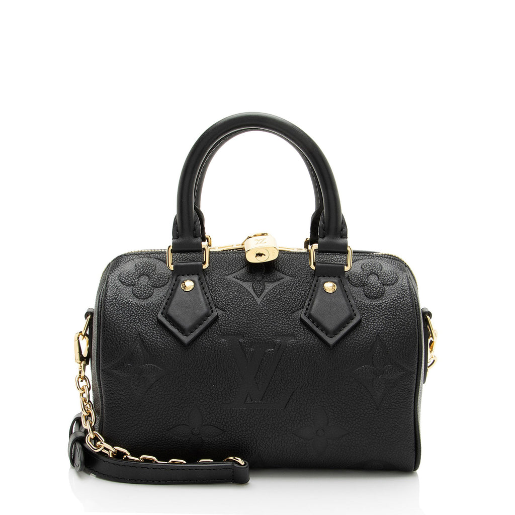 Louis Vuitton Giant Monogram Empreinte Speedy Bandouliere 20 Satchel