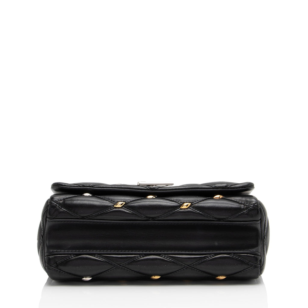 Louis Vuitton Lambskin Studded GO-14 PM Shoulder Bag (SHF-qLBOWs)