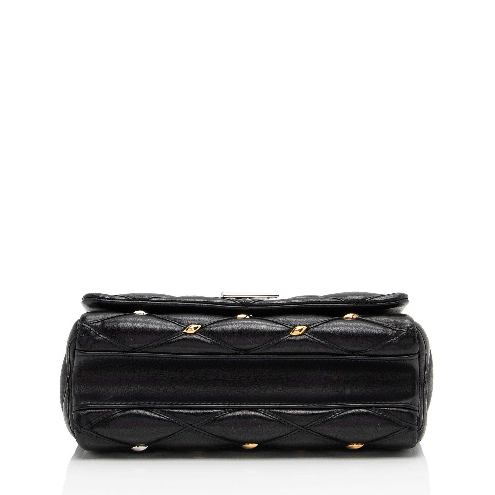 Louis Vuitton Lambskin Studded GO-14 PM Shoulder Bag (SHF-qLBOWs)