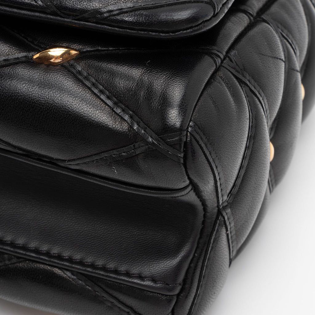 Louis Vuitton Lambskin Studded GO-14 PM Shoulder Bag (SHF-qLBOWs)