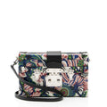 Louis Vuitton Leather Floral Petite Malle Bag