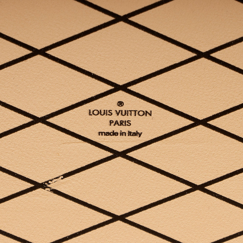 Louis Vuitton Leather Floral Petite Malle Bag