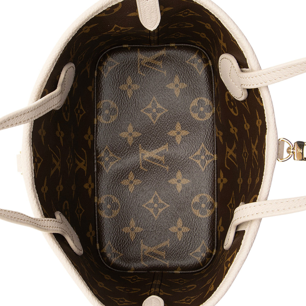 Louis Vuitton Leather Monogram Canvas Neverfull Inside Out Bandouliere BB Tote