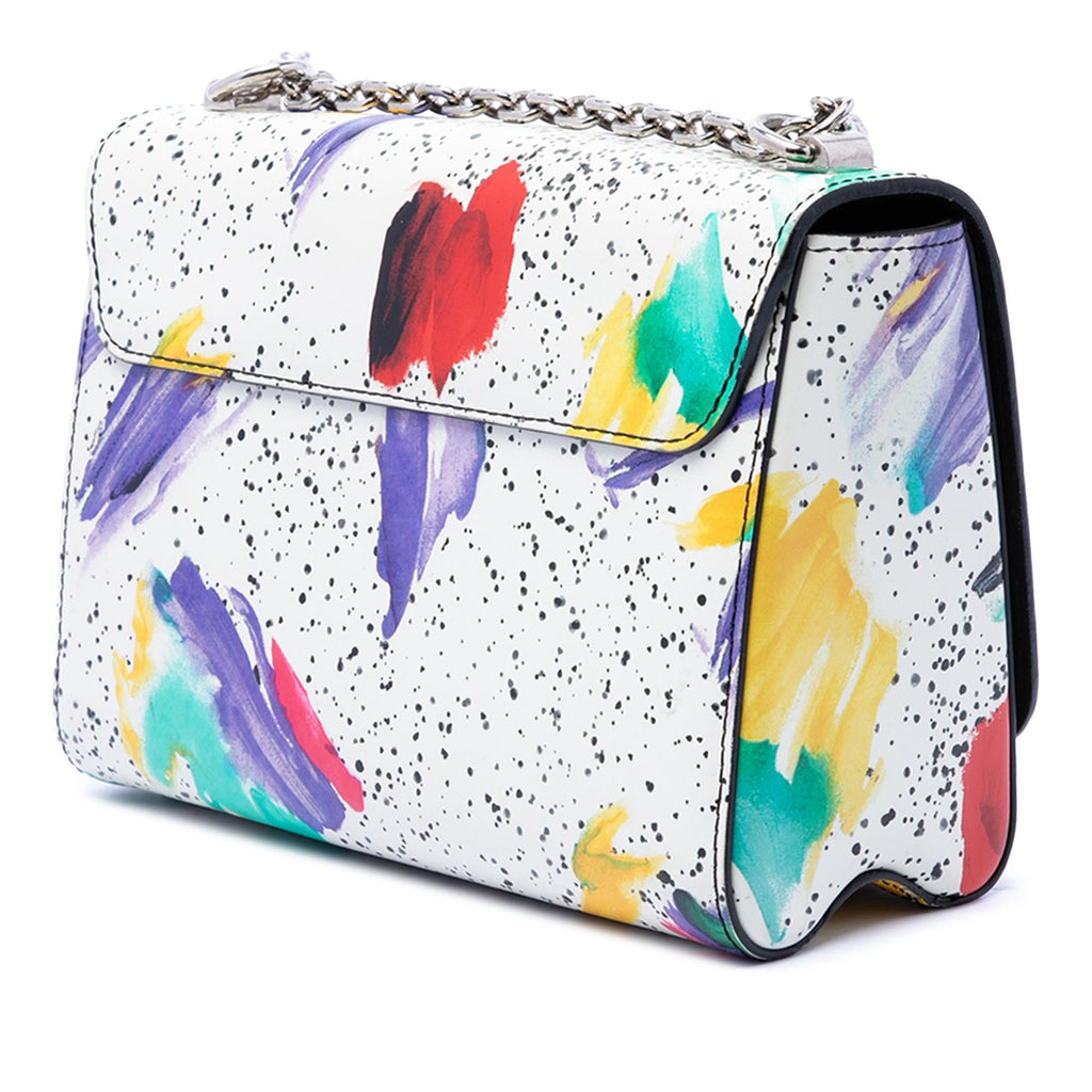 Louis Vuitton Leather Splash Print Twist MM