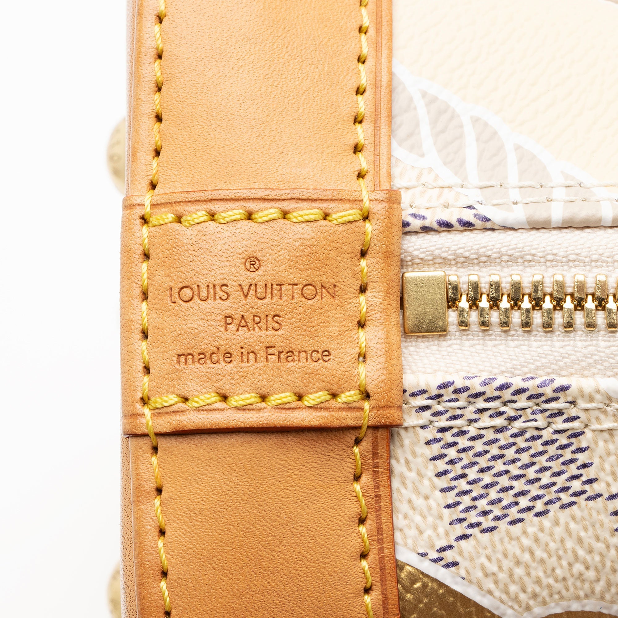 Louis Vuitton Limited Edition Damier Azur Nautical Alma BB Satchel