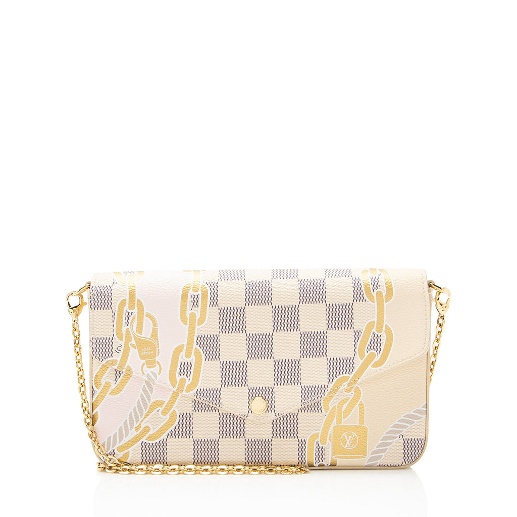 Louis Vuitton Limited Edition Damier Azur Nautical Felicie Pochette
