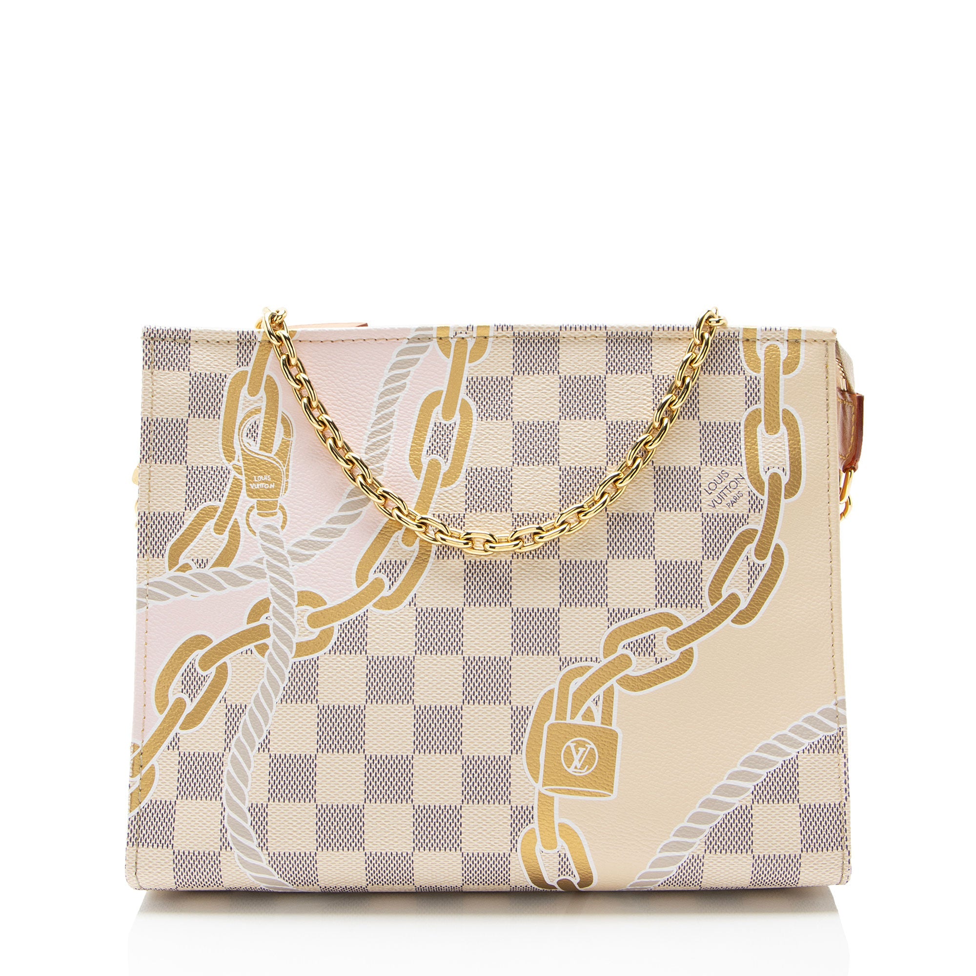 Louis Vuitton Limited Edition Damier Azur Nautical Toiletry Pouch on Chain