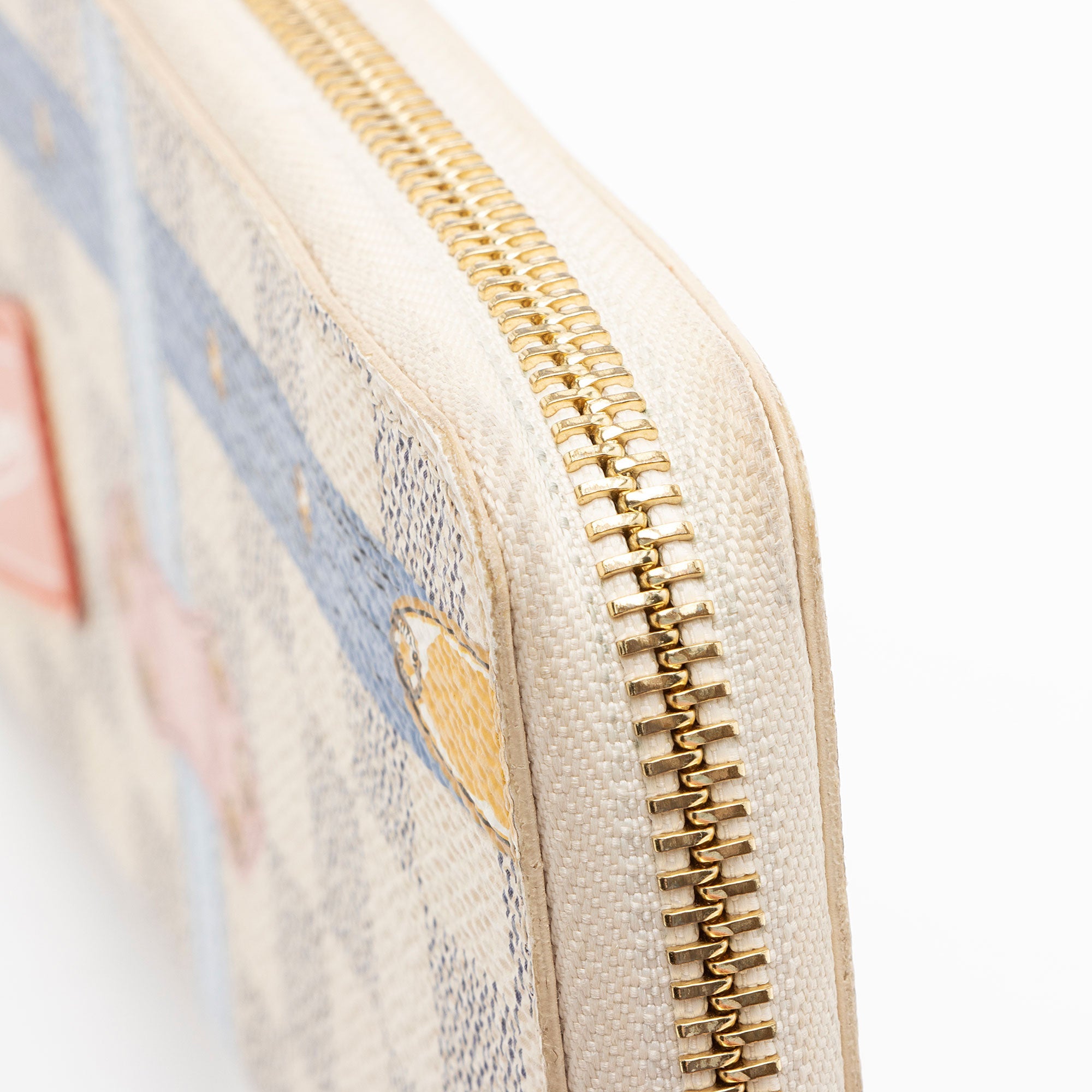 Louis Vuitton Limited Edition Damier Azur Summer Trunk Clemence Wallet
