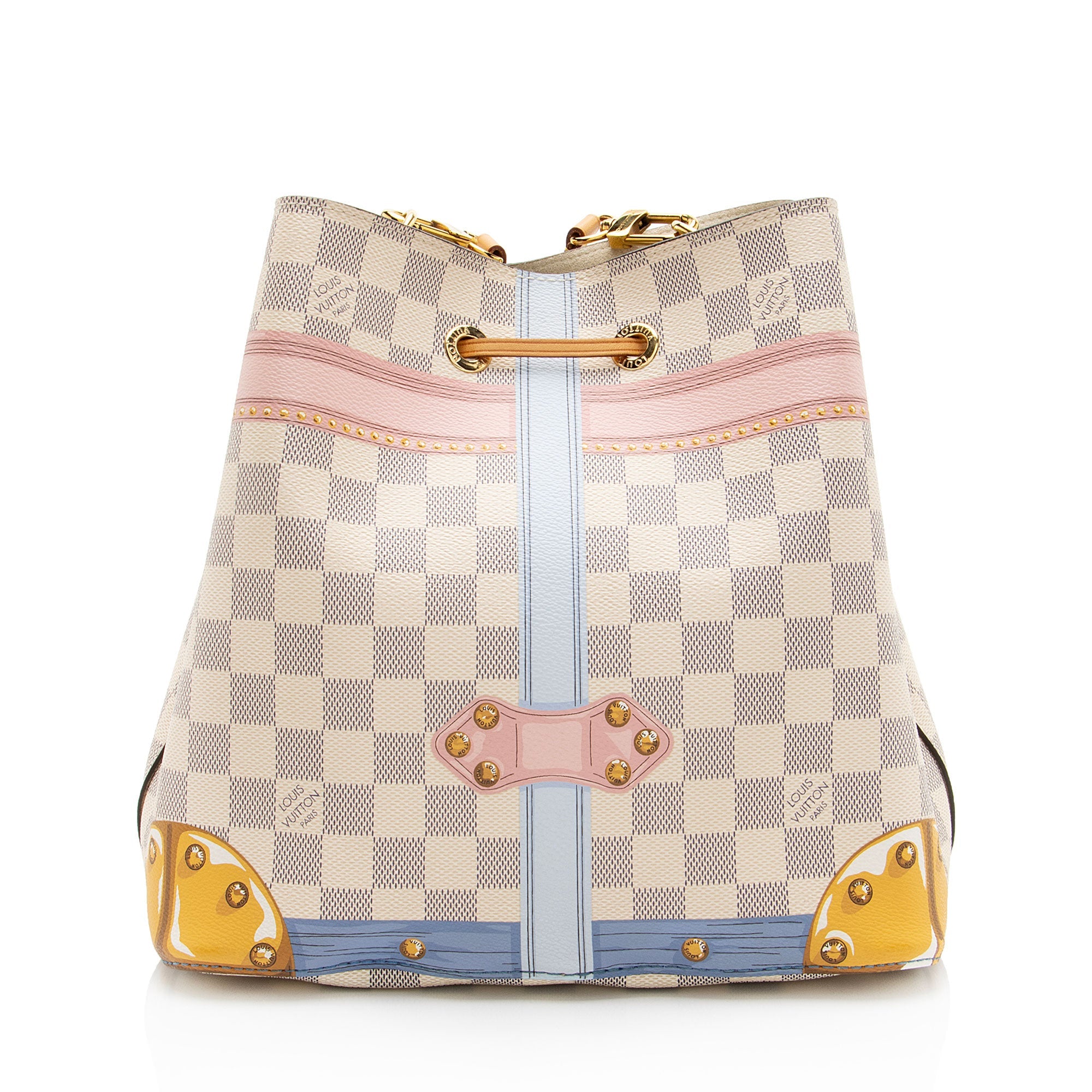 Louis Vuitton Limited Edition Damier Azur Summer Trunk Neonoe MM Shoulder Bag