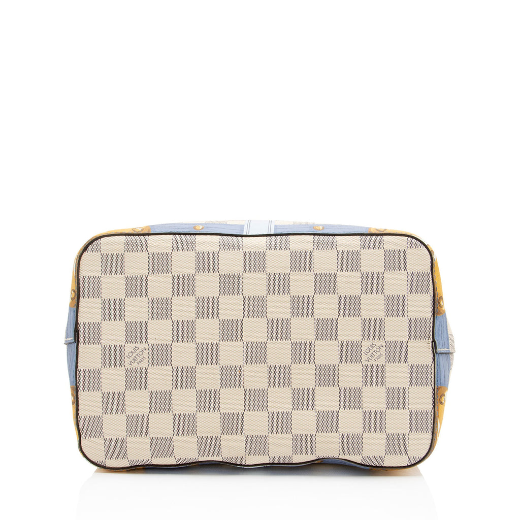 Louis Vuitton Limited Edition Damier Azur Summer Trunk Neonoe MM Shoulder Bag