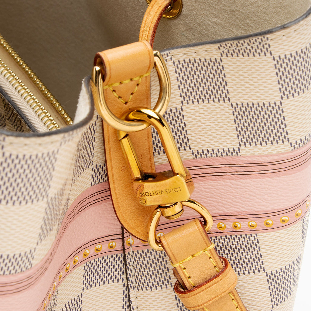 Louis Vuitton Limited Edition Damier Azur Summer Trunk Neonoe MM Shoulder Bag