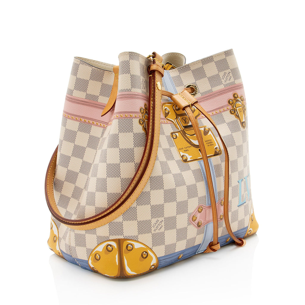 Louis Vuitton Limited Edition Damier Azur Summer Trunk Neonoe MM Shoulder Bag