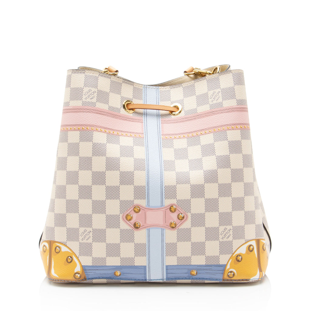 Louis Vuitton Limited Edition Damier Azur Summer Trunk Neonoe MM Shoulder Bag