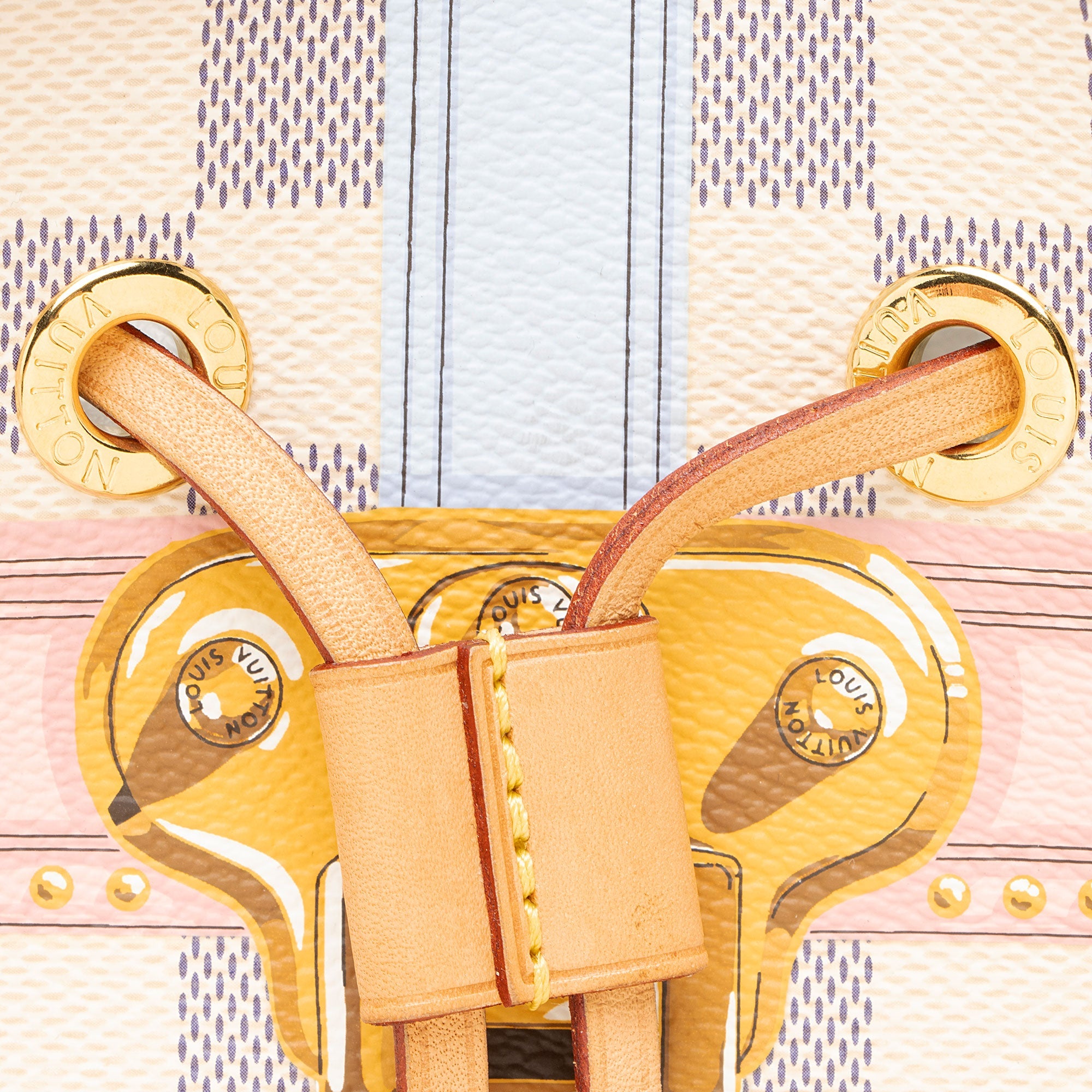 Louis Vuitton Limited Edition Damier Azur Summer Trunk Neonoe MM Shoulder Bag