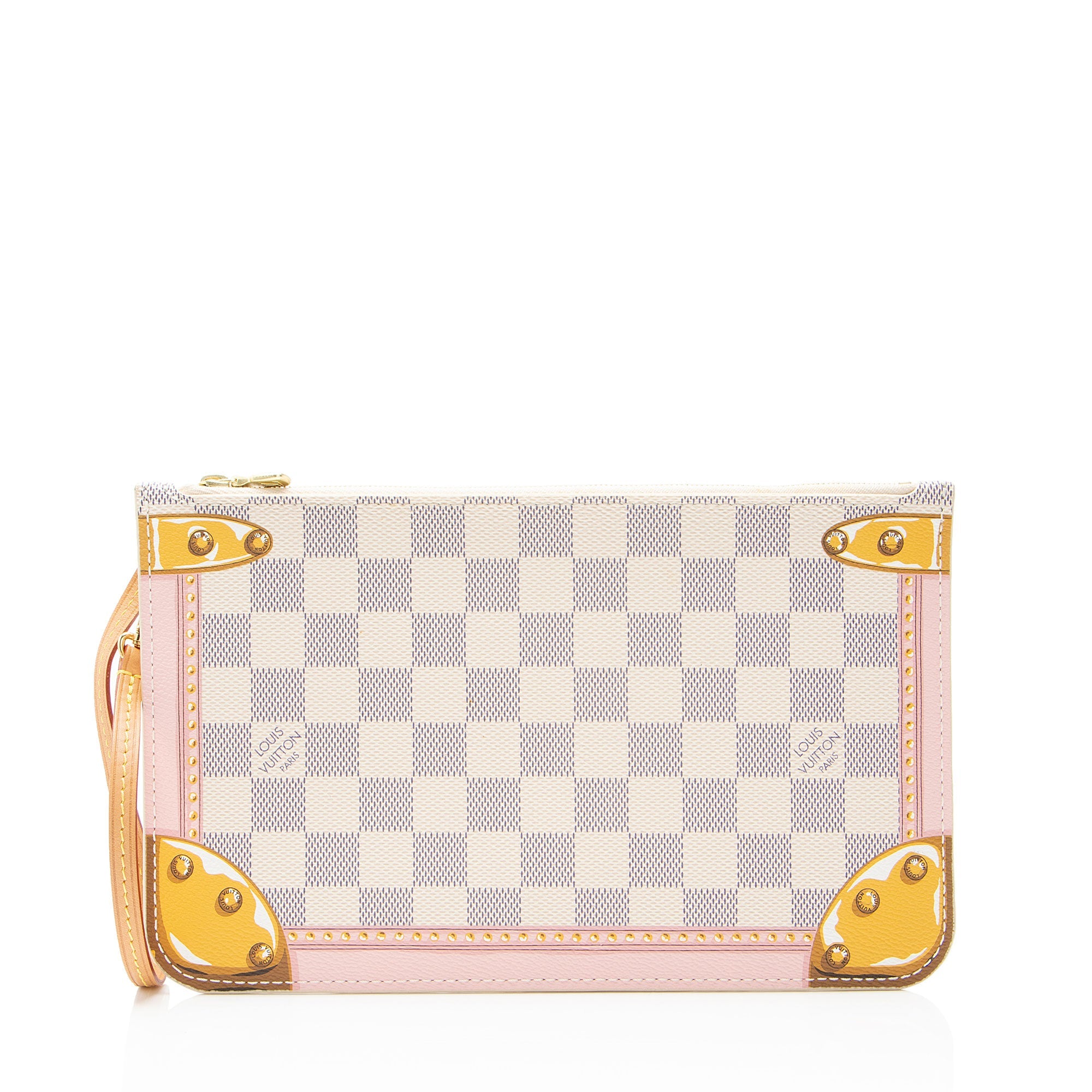 Louis Vuitton Limited Edition Damier Azur Summer Trunk Neverfull MM Pochette