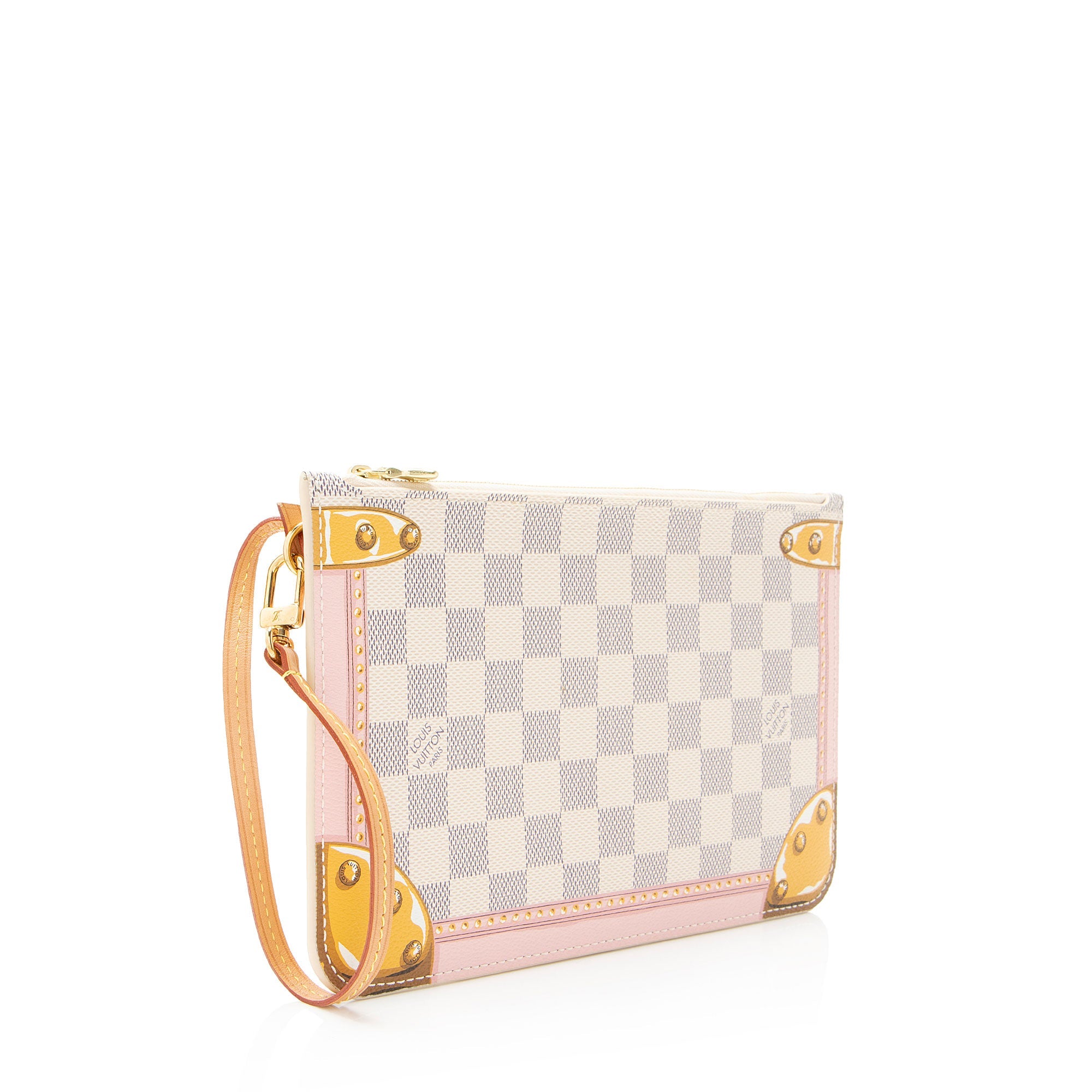 Louis Vuitton Limited Edition Damier Azur Summer Trunk Neverfull MM Pochette
