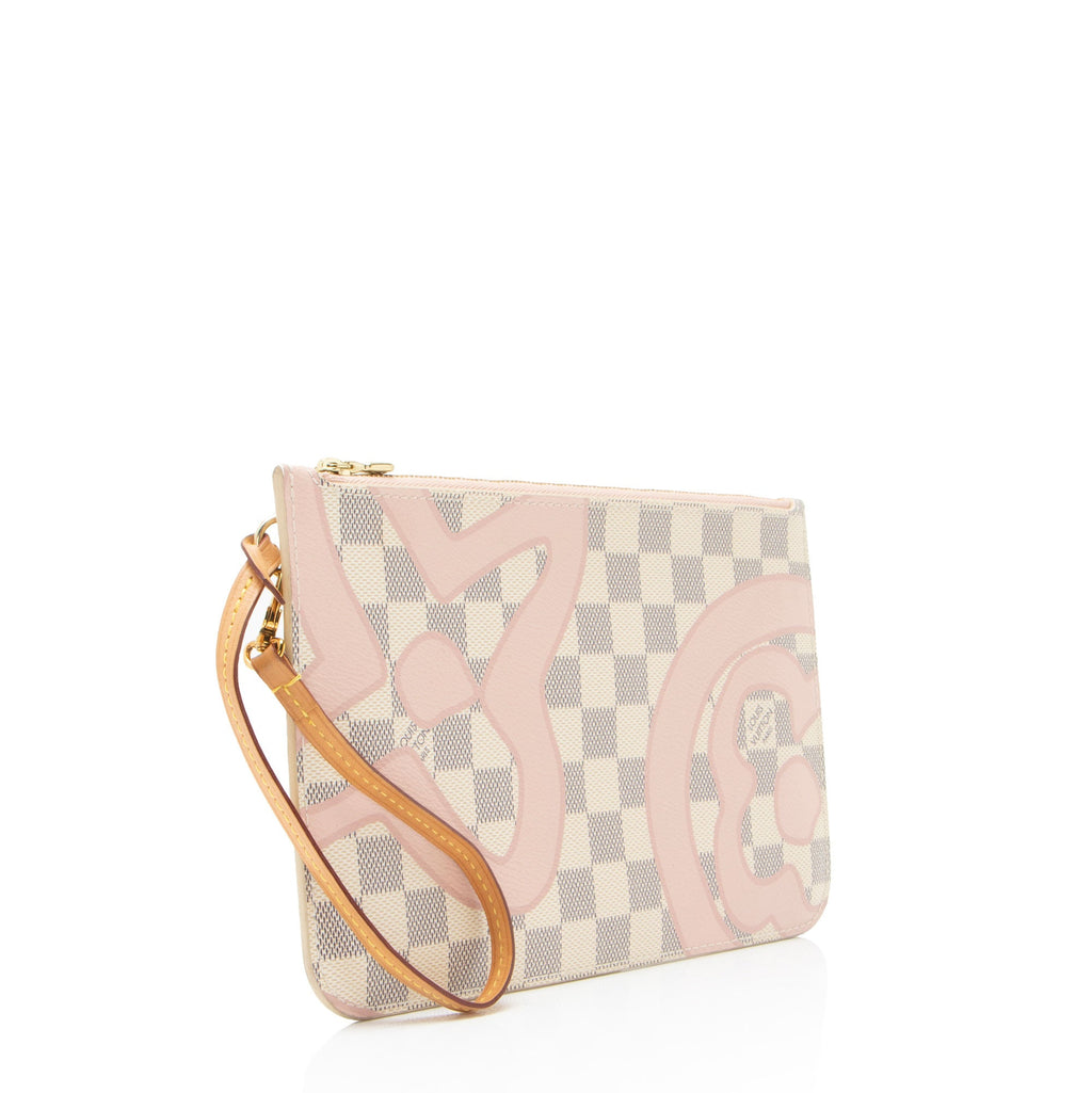 Louis Vuitton Limited Edition Damier Azur Tahitienne Neverfull MM Pochette