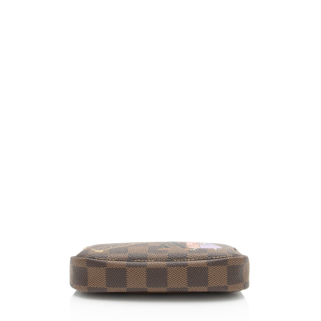 Louis Vuitton Limited Edition Damier Ebene Animation Mini Pochette