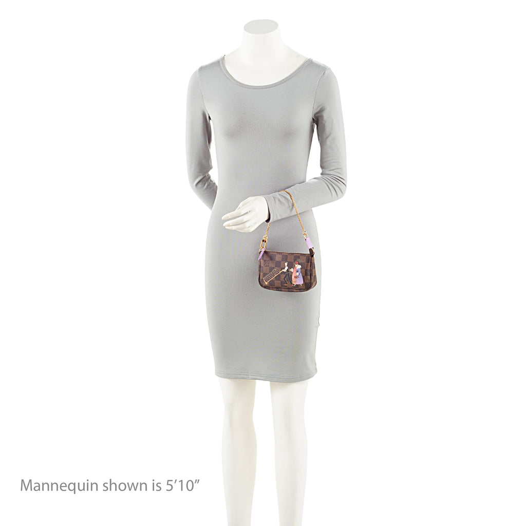 Louis Vuitton Limited Edition Damier Ebene Animation Mini Pochette
