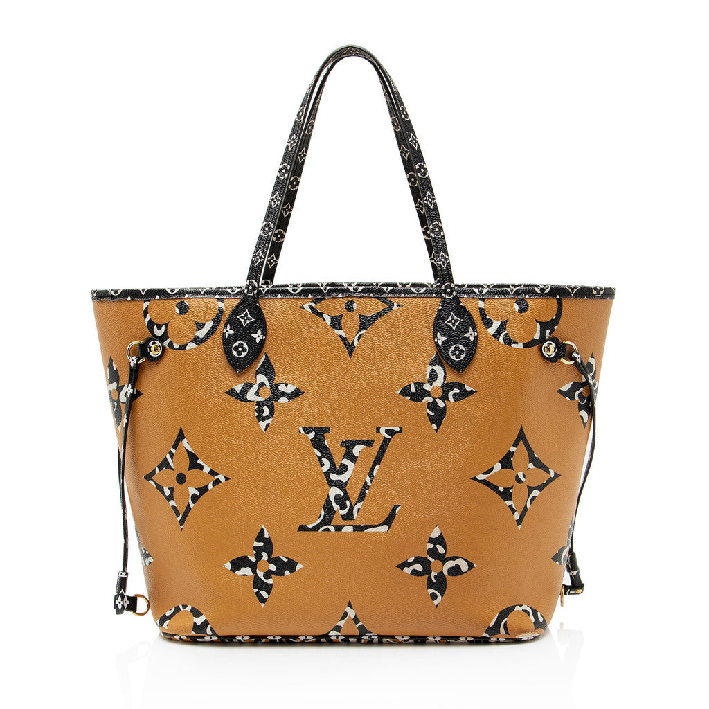 Louis Vuitton Limited Edition Giant Monogram Canvas Jungle Neverfull MM Tote
