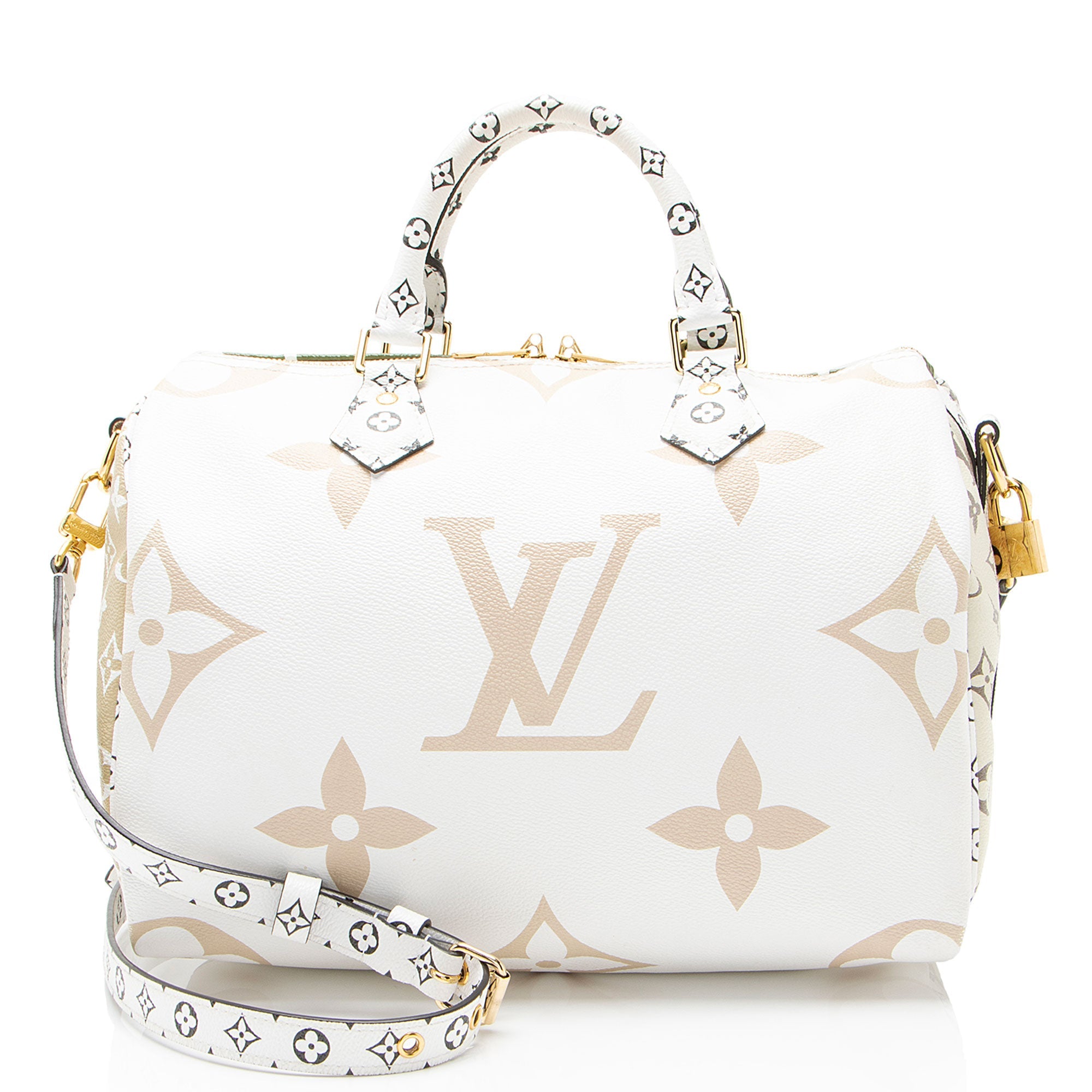 Louis Vuitton Limited Edition Giant Monogram Canvas Speedy Bandouliere 30 Satchel