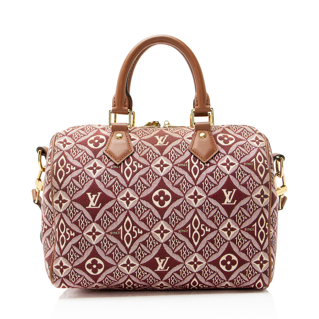 Louis Vuitton Limited Edition Jacquard Since 1854 Speedy Bandouliere 25 Satchel
