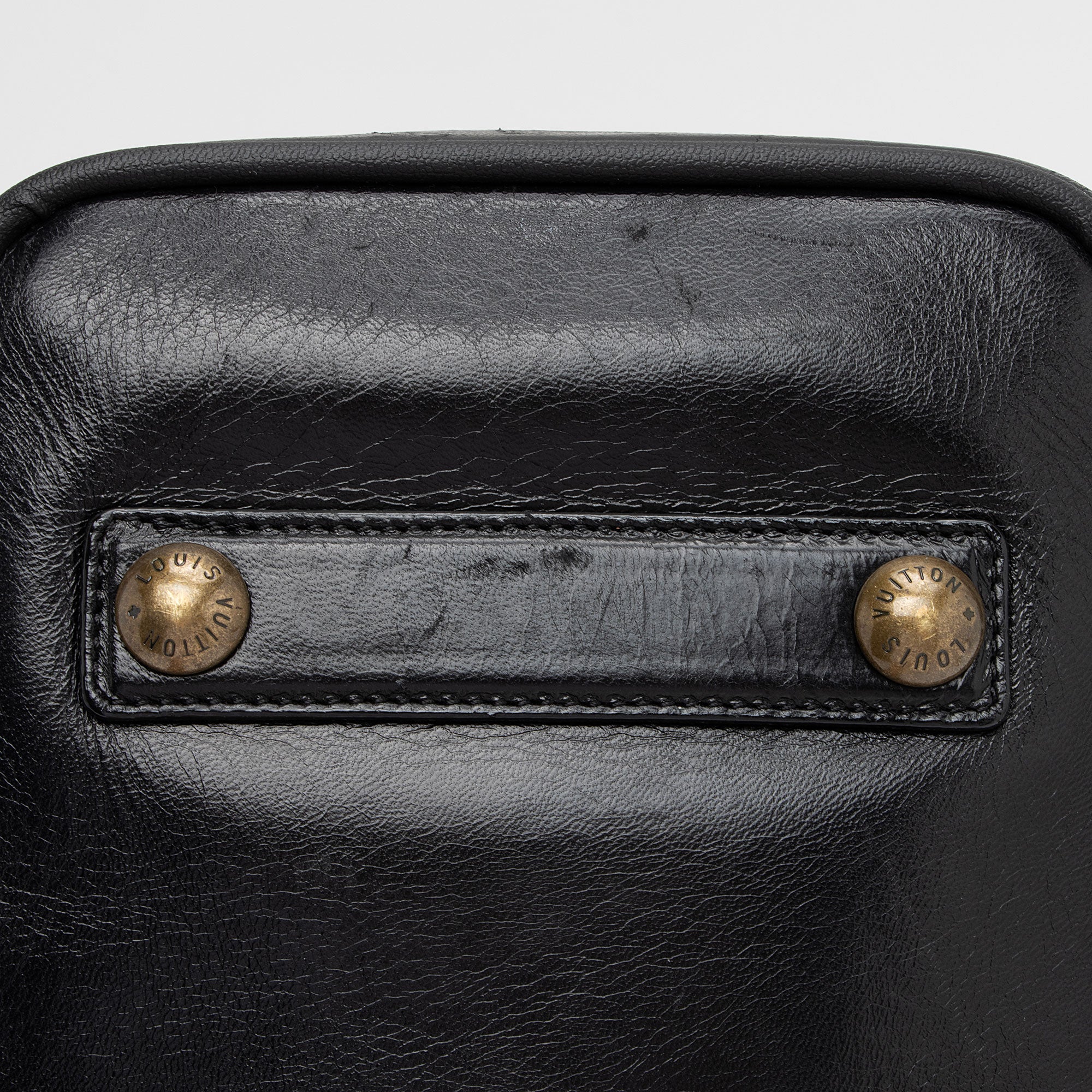 Louis Vuitton Limited Edition Lambskin Riveting Satchel (SHF-qoeOQg)