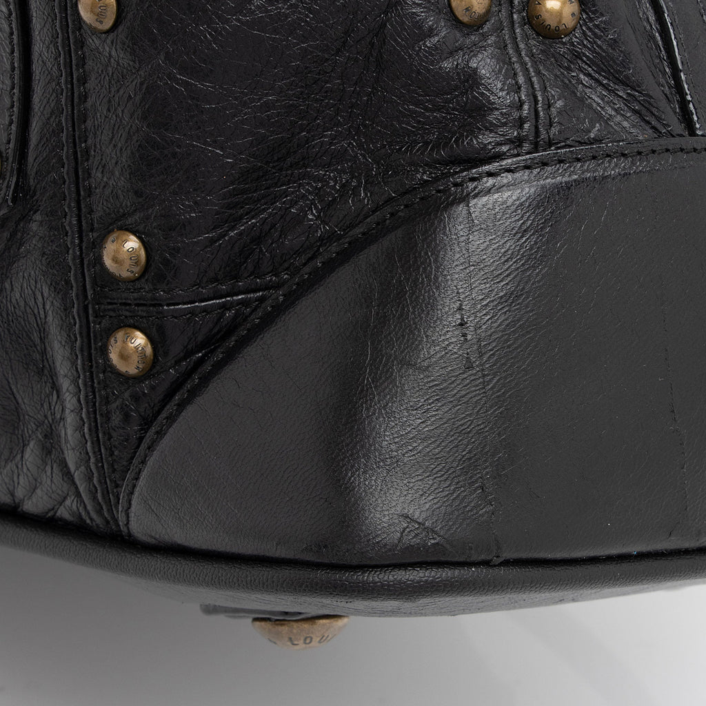 Louis Vuitton Limited Edition Lambskin Riveting Satchel (SHF-qoeOQg)