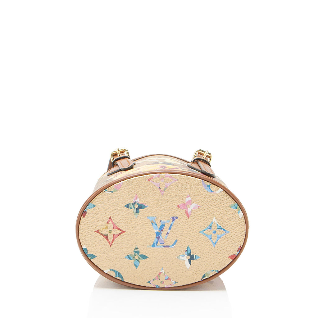 Louis Vuitton Limited Edition Metallic Monogram Canvas Garden Nano Bucket Bag