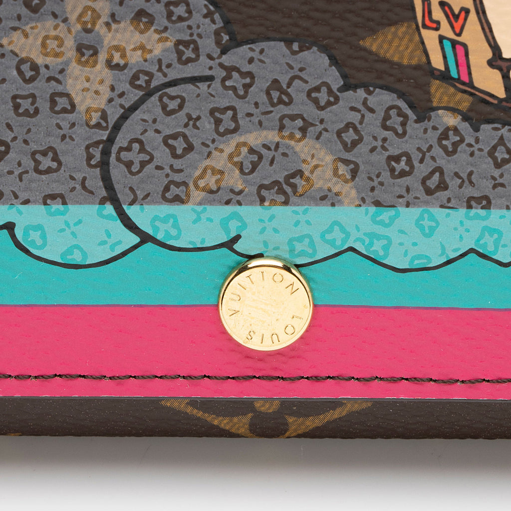 Louis Vuitton Limited Edition Monogram Canvas Animation Evasion Sarah Wallet