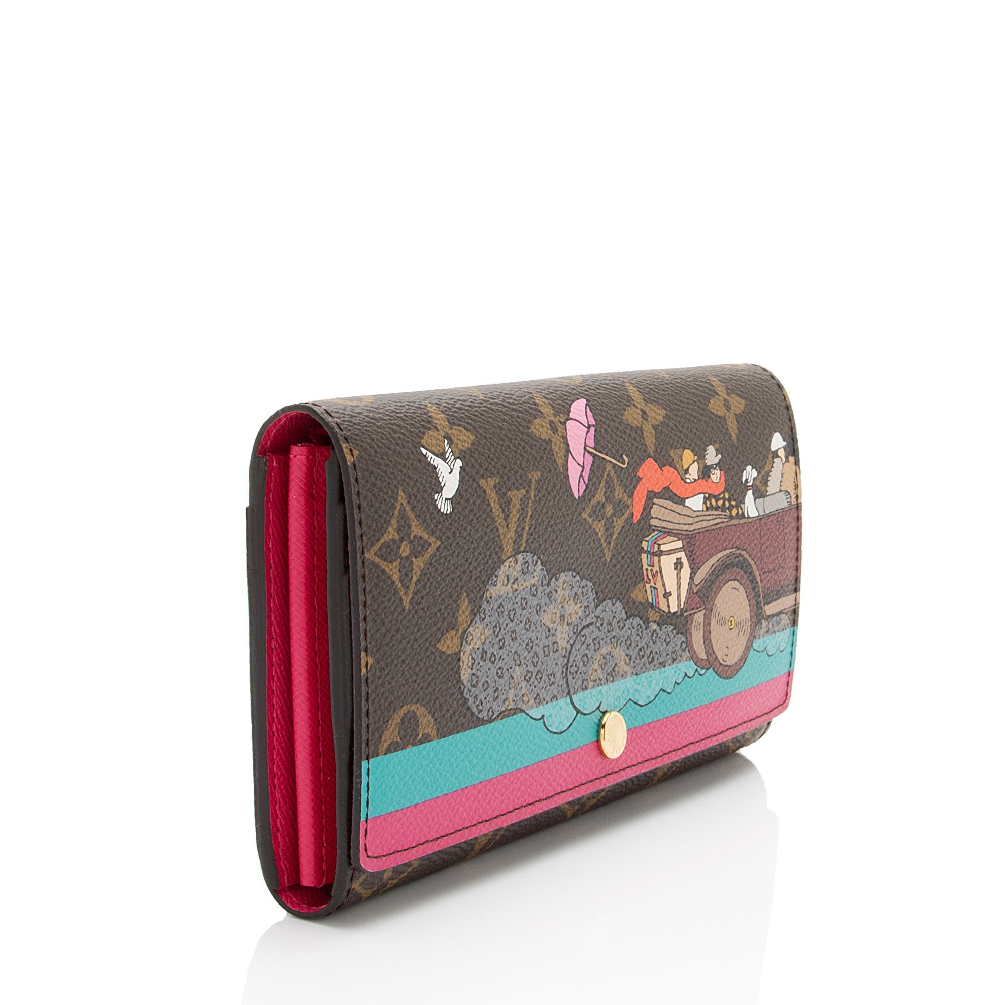 Louis Vuitton Limited Edition Monogram Canvas Animation Evasion Sarah Wallet