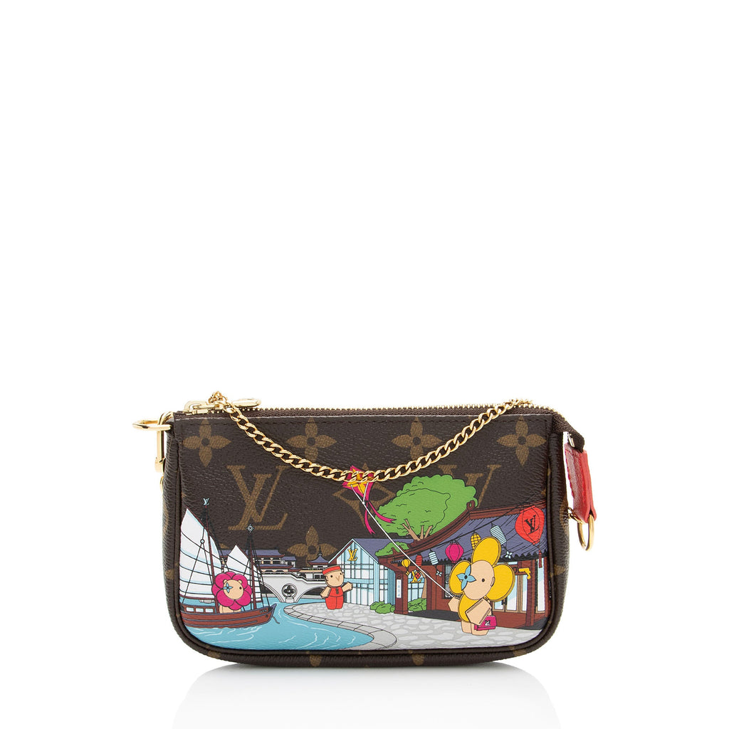 Louis Vuitton Limited Edition Monogram Canvas Vivienne Mini Pochette Accessoires