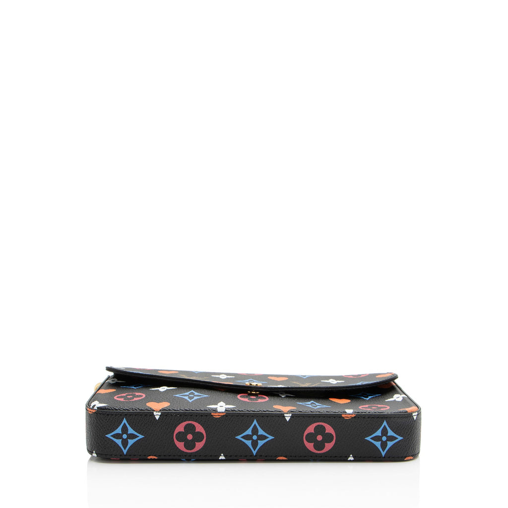 Louis Vuitton Limited Edition Monogram Canvas Game On Felicie Pochette
