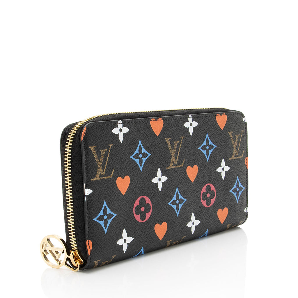 Louis Vuitton Limited Edition Monogram Canvas Game On Zippy Wallet