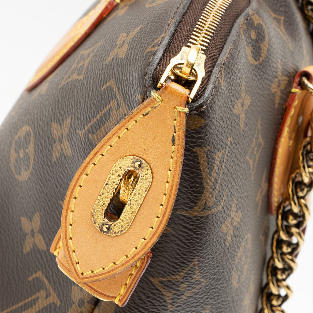 Louis Vuitton Limited Edition Monogram Canvas Lockit Chain MM Satchel