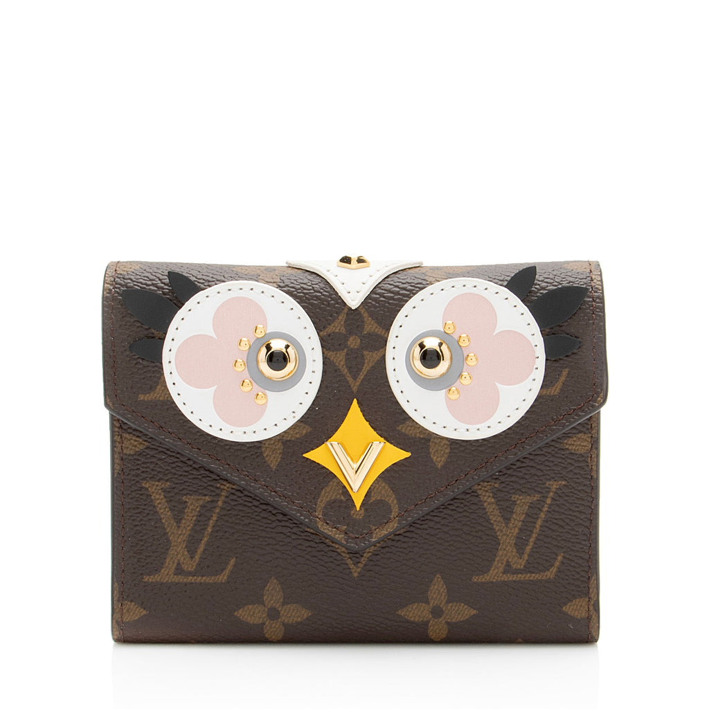 Louis Vuitton Limited Edition Monogram Canvas Lovely Birds Victorine Wallet
